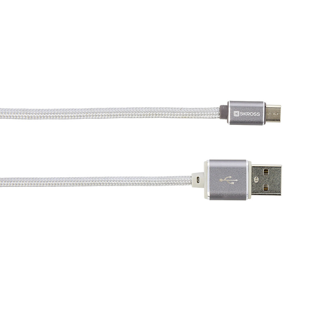 SKROSS Ladekabel USB zu Micro USB Steel Line