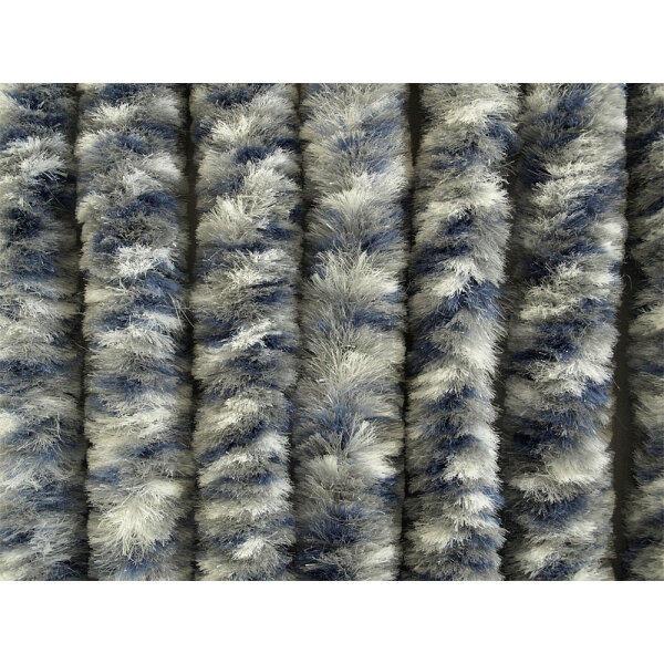ARISOL Superflausch-Türvorhang weiß/grau/blau